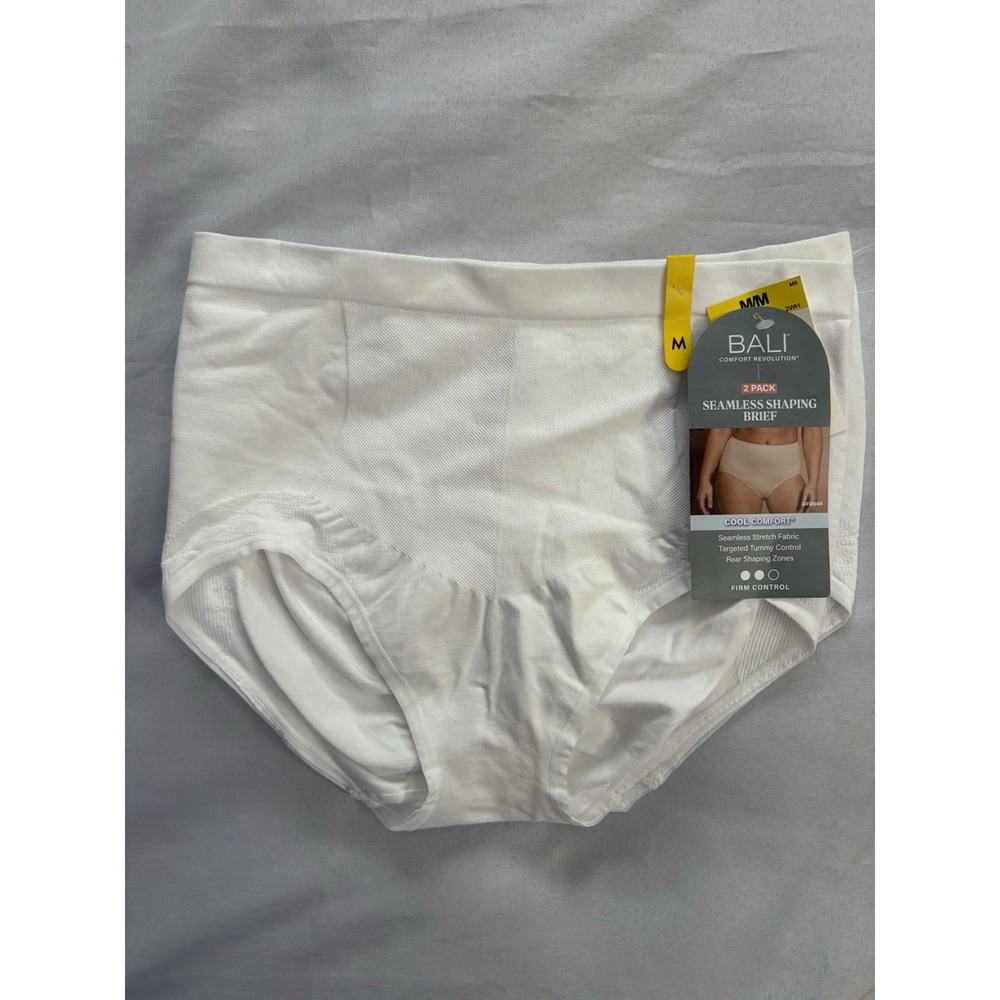 NEW Bali Seamless Shaping Briefs Panties DF0048 Firm Control Size Medium 2 Pair